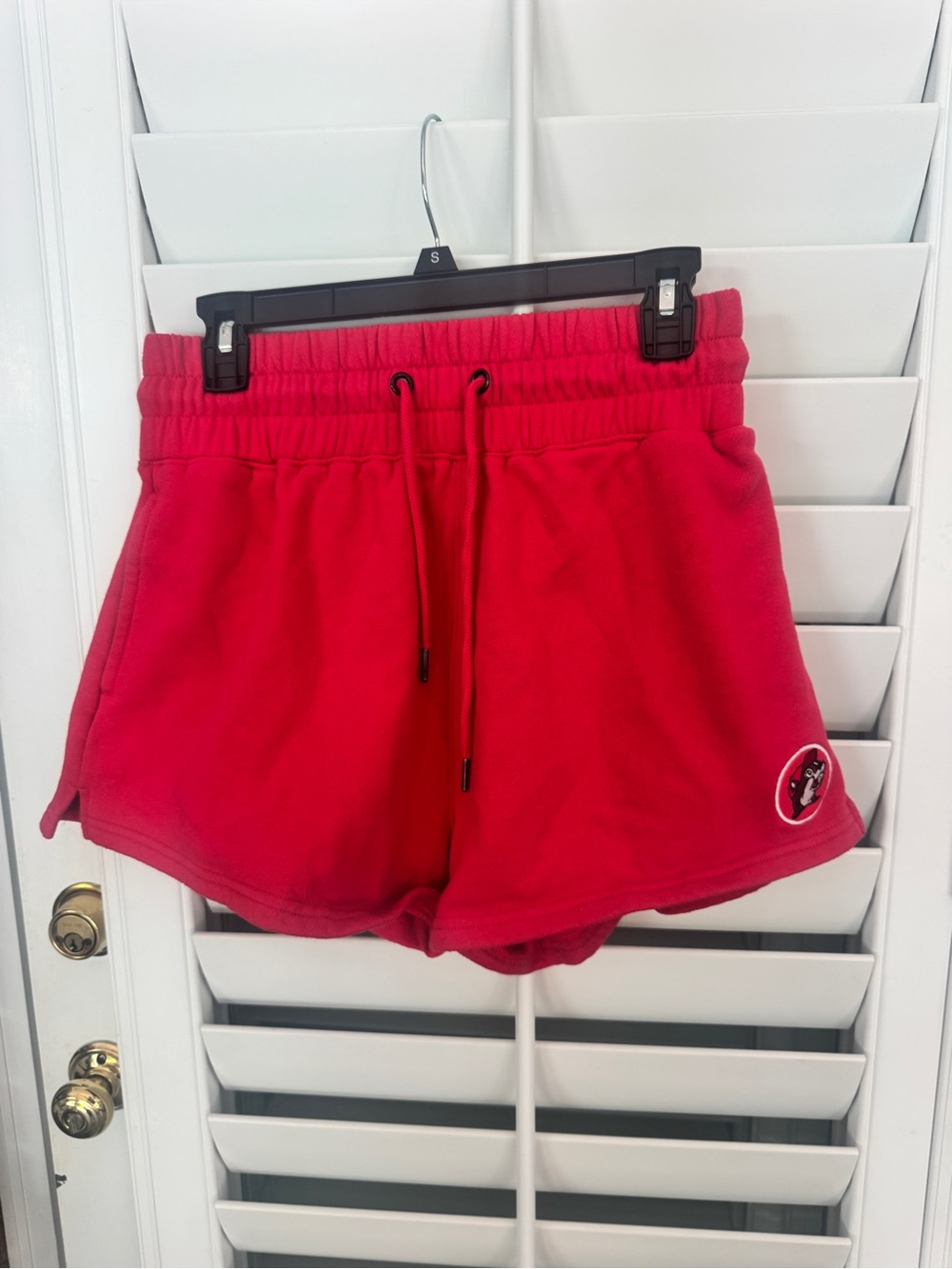 Red Women's Drawstring Lounge Shorts